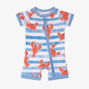 🦀Little Sleepies Crustacean Crew Shorty 12-18